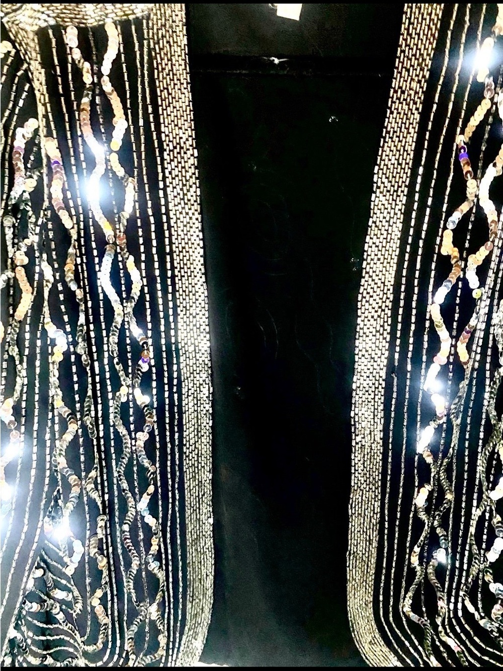 Vintage 80s Jack Bryan sequined evening jacket. SZ M - Picture 3 of 6